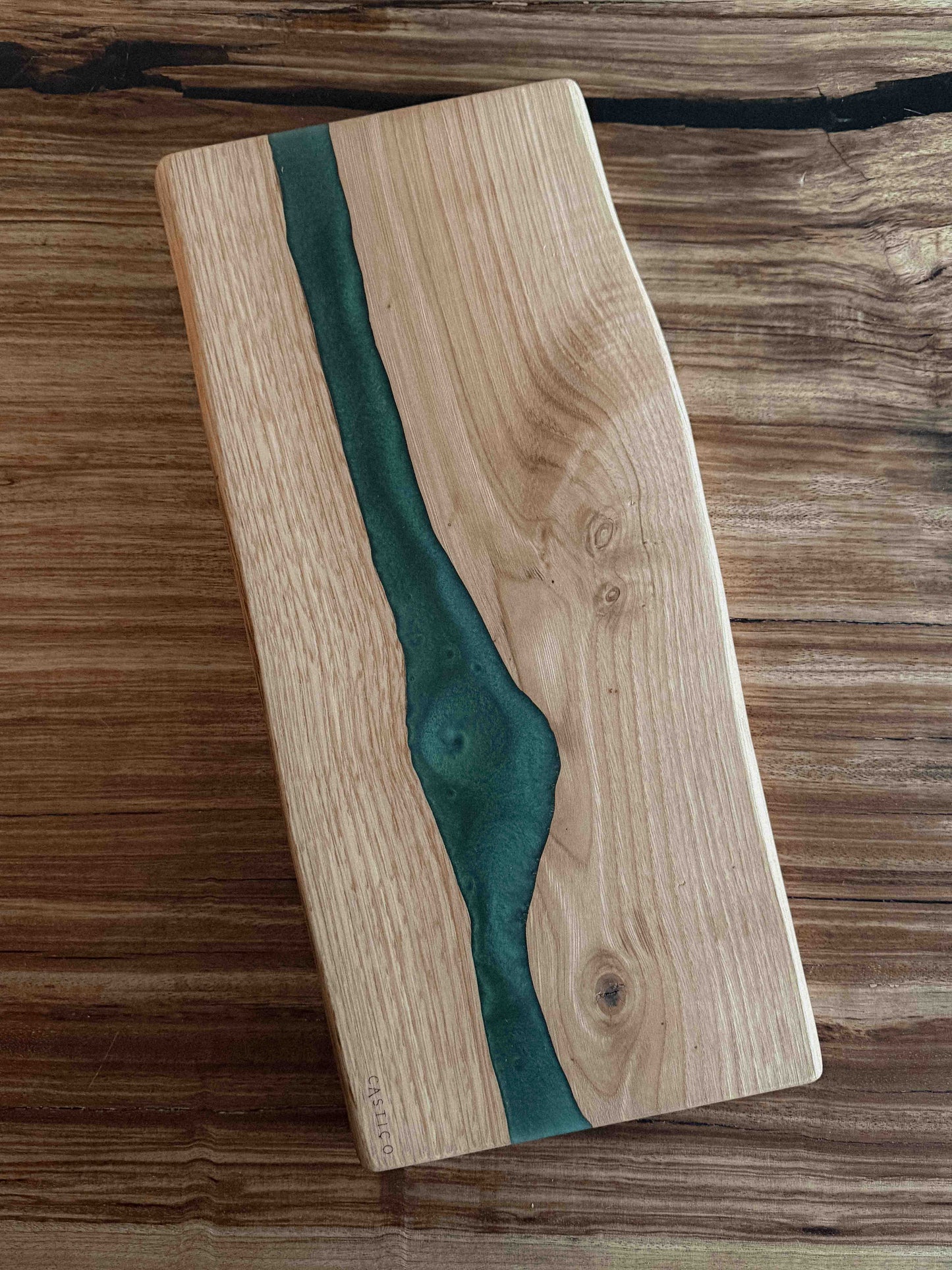 Tábua de Servir Castanho e Epoxy