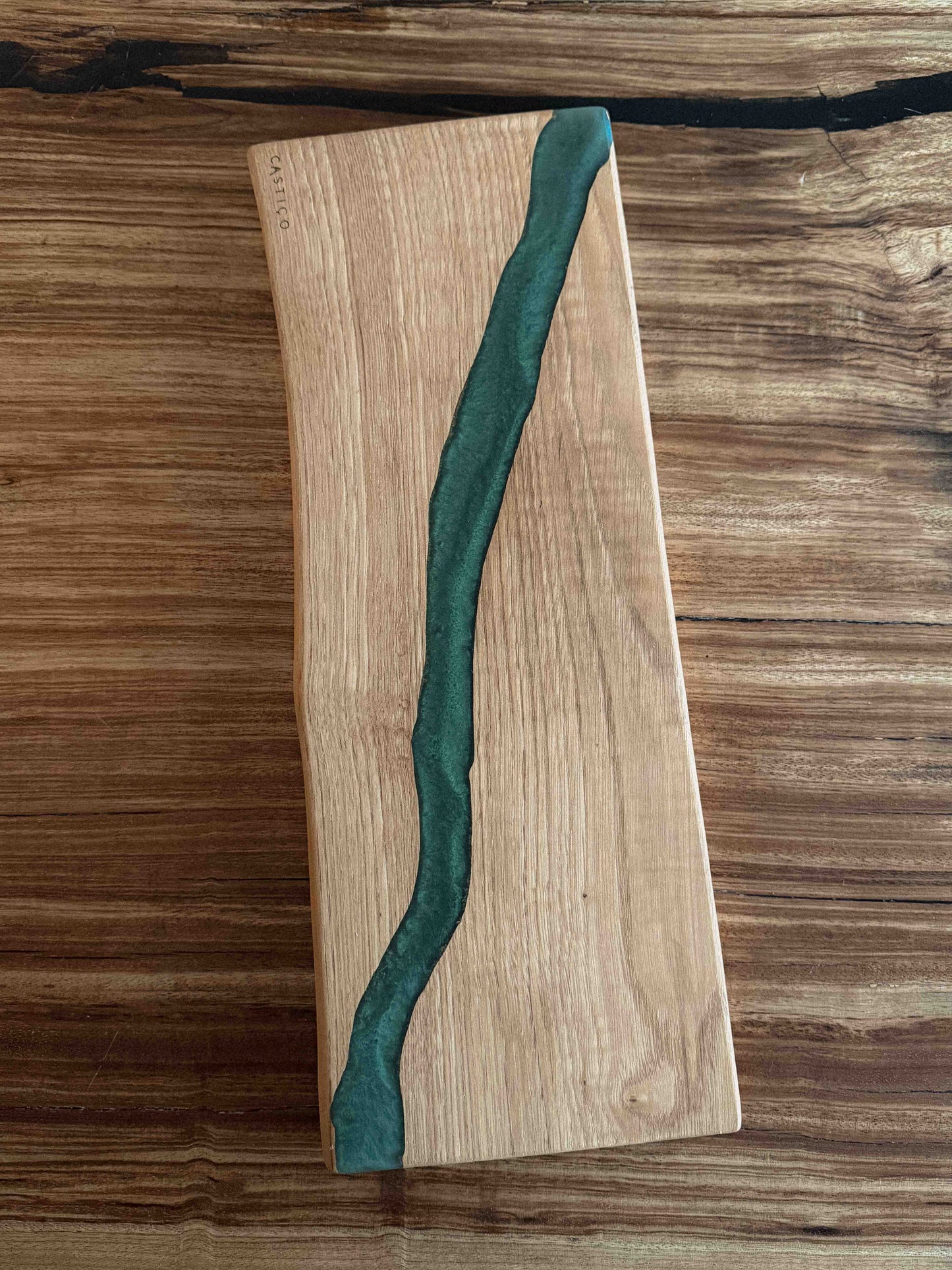 Tábua de Servir Castanho e Epoxy