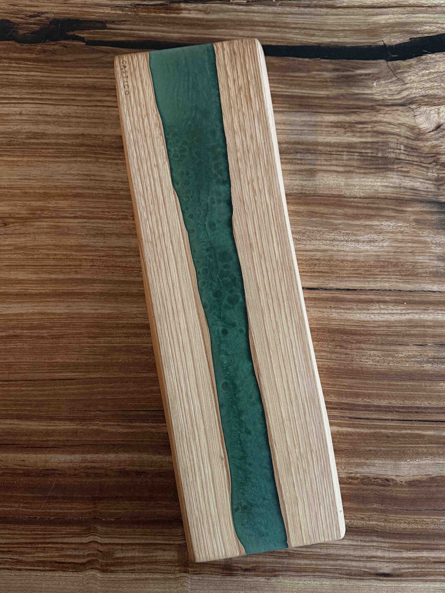 Tábua de Servir Castanho e Epoxy