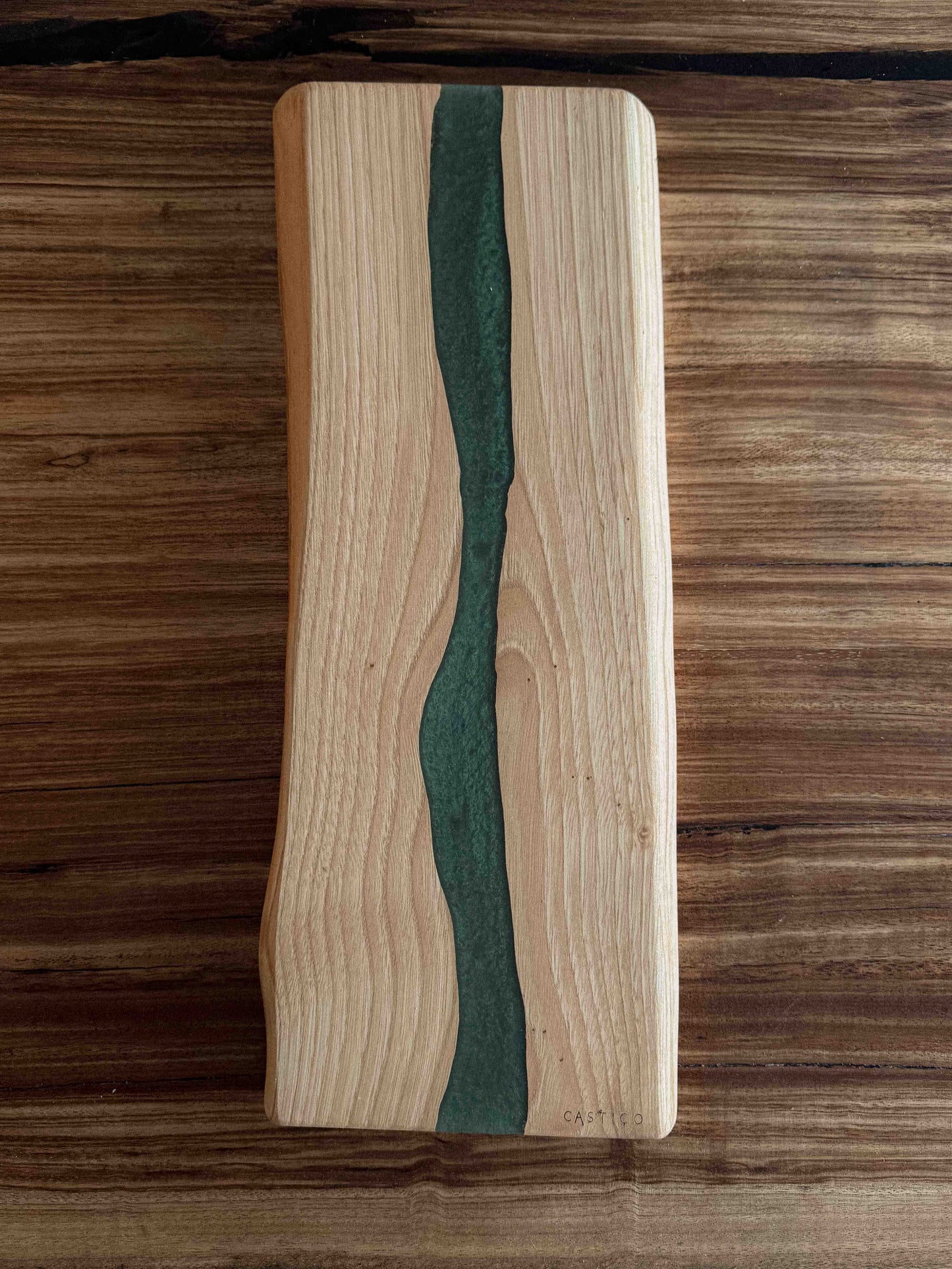 Tábua de Servir Castanho e Epoxy